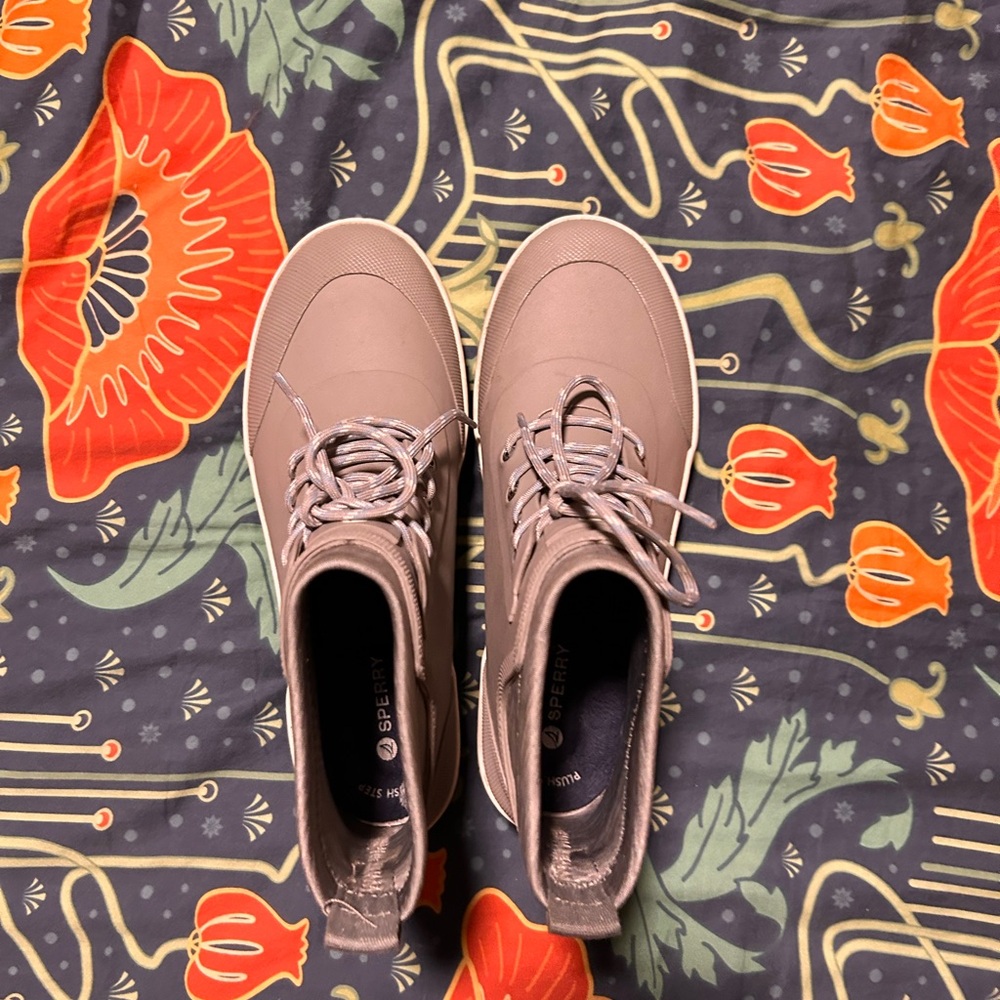 Sperry Grey Rainboots - Picture 2 of 3